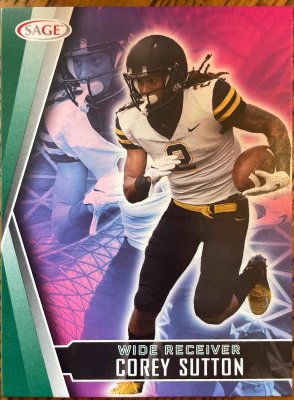 Corey Sutton #169 Football Cards 2022 Sage Hit