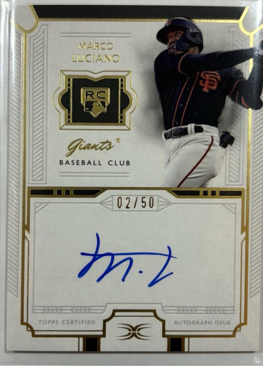 Marco Luciano #DRA-ML1 2024 Topps Definitive Rookie Autograph Baseball
