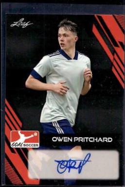 Owen Pritchard #BA-OP1 2023 Leaf Goal Autographs Soccer