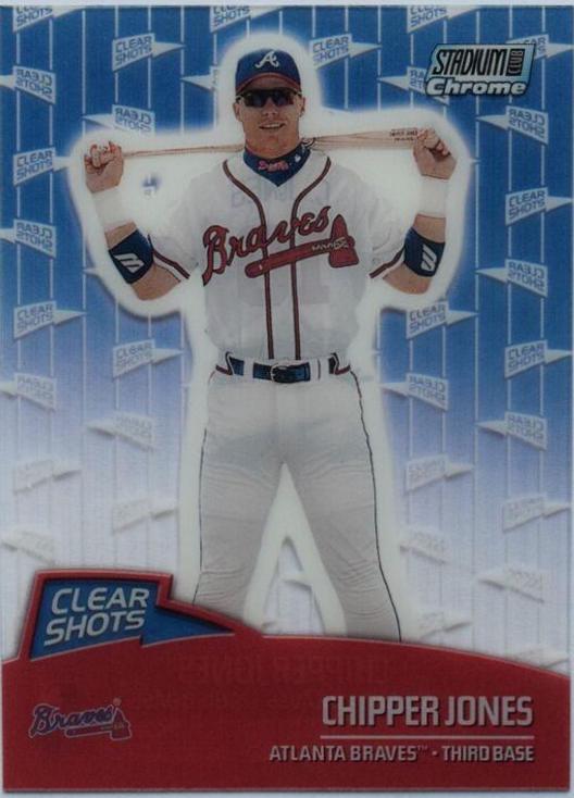 Chipper Jones #CS4 Baseball Cards 2000 Stadium Club Chrome Clear Shots