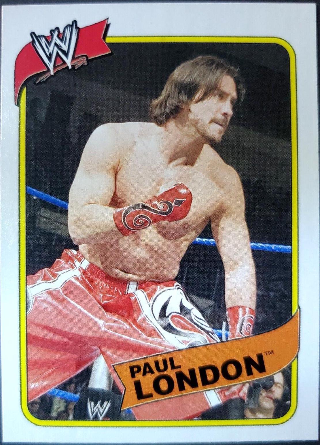 Paul London #50 Wrestling Cards 2007 Topps Heritage III WWE