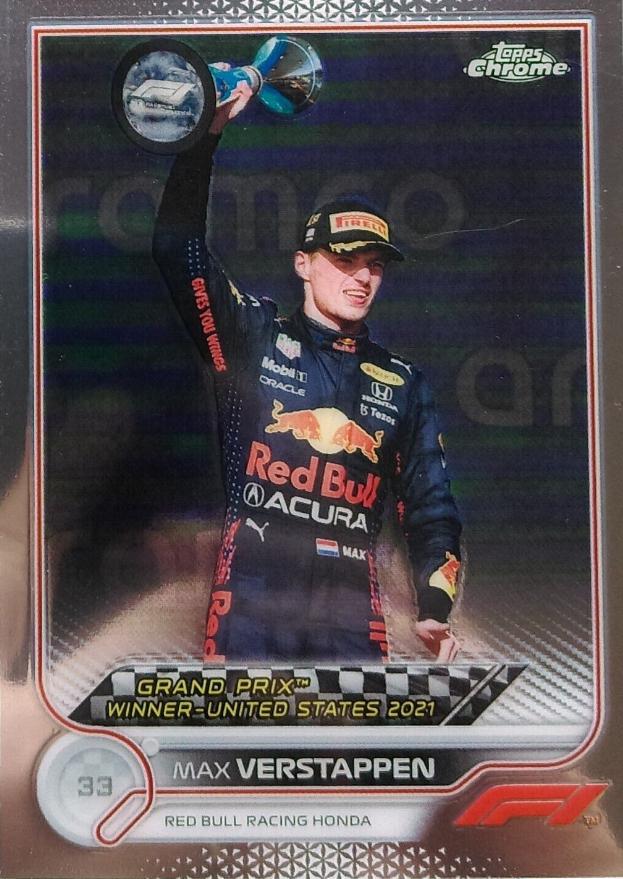 Max Verstappen #167 Racing Cards 2022 Topps Chrome Formula 1