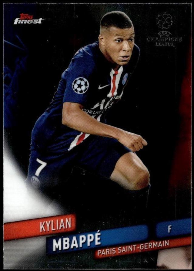 Kylian Mbappe #89 Soccer Cards 2019 Finest UEFA Champions League