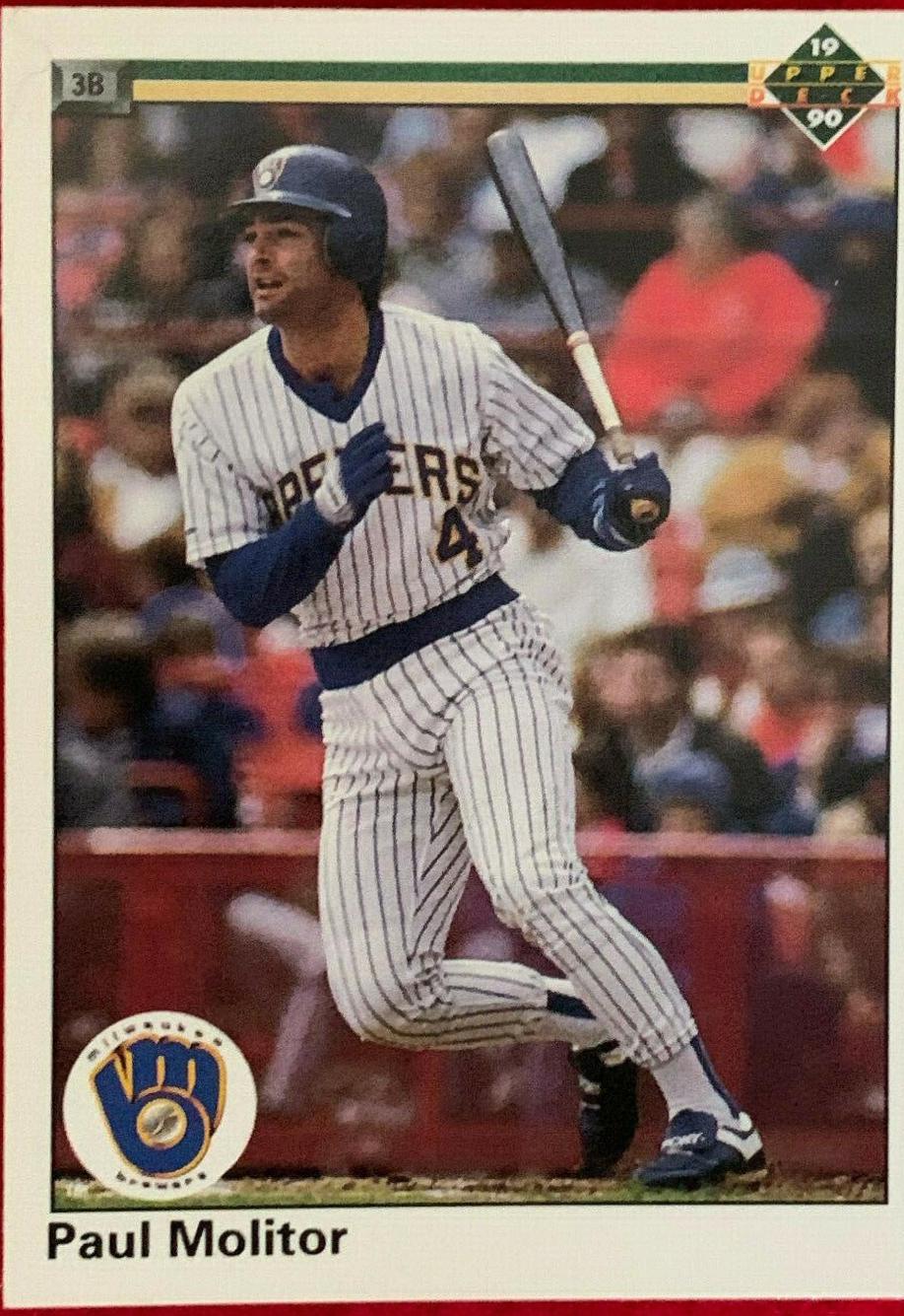 Paul Molitor #254 Baseball Cards 1990 Upper Deck