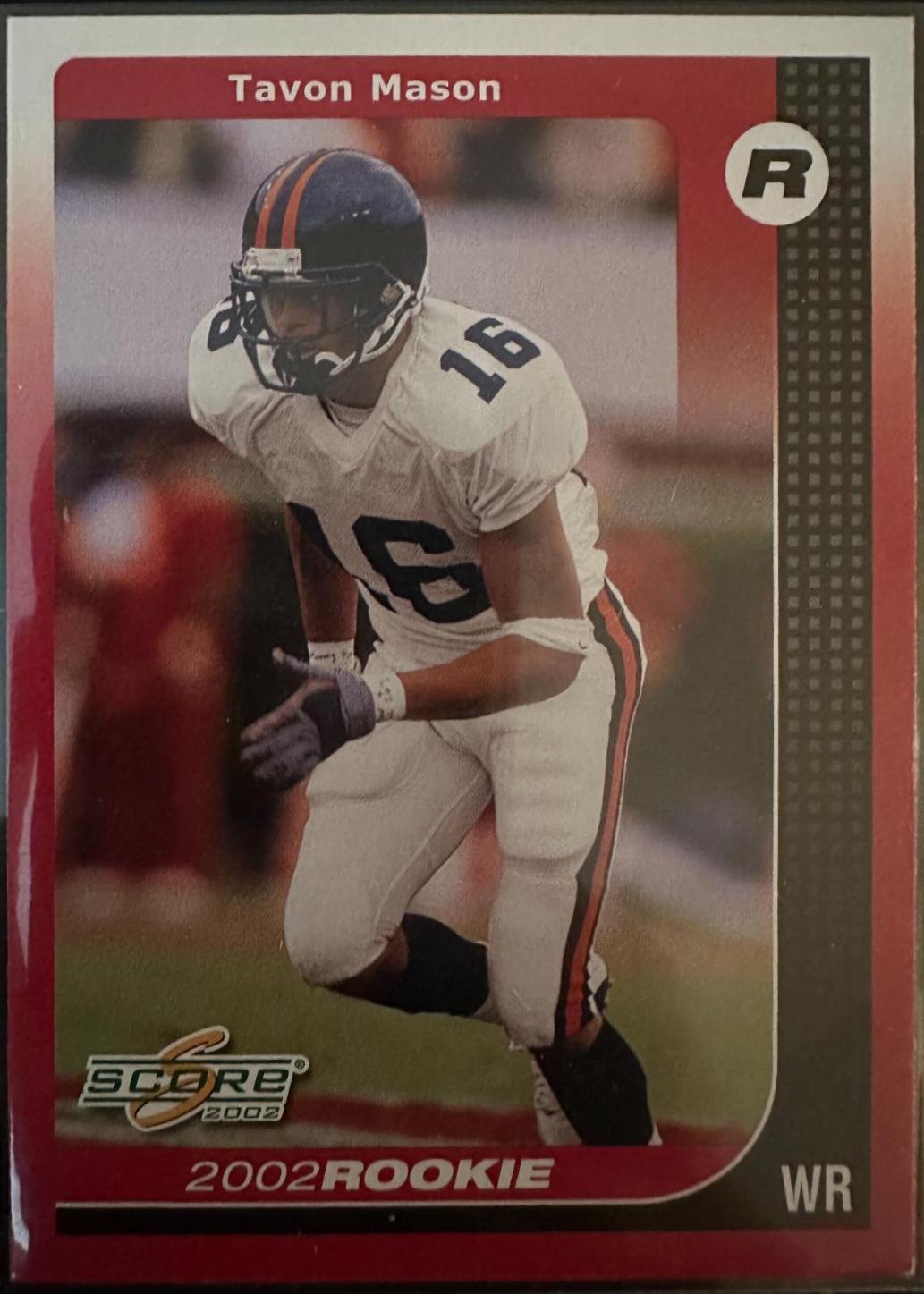 Tavon Mason #284 Football Cards 2002 Panini Score