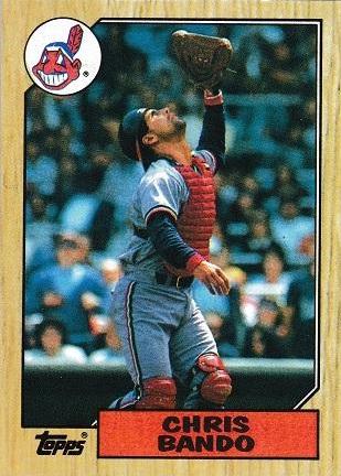 Chris Bando #322 Baseball Cards 1987 Topps