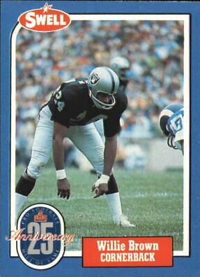 Willie Brown #35 Football Cards 1988 Swell Greats