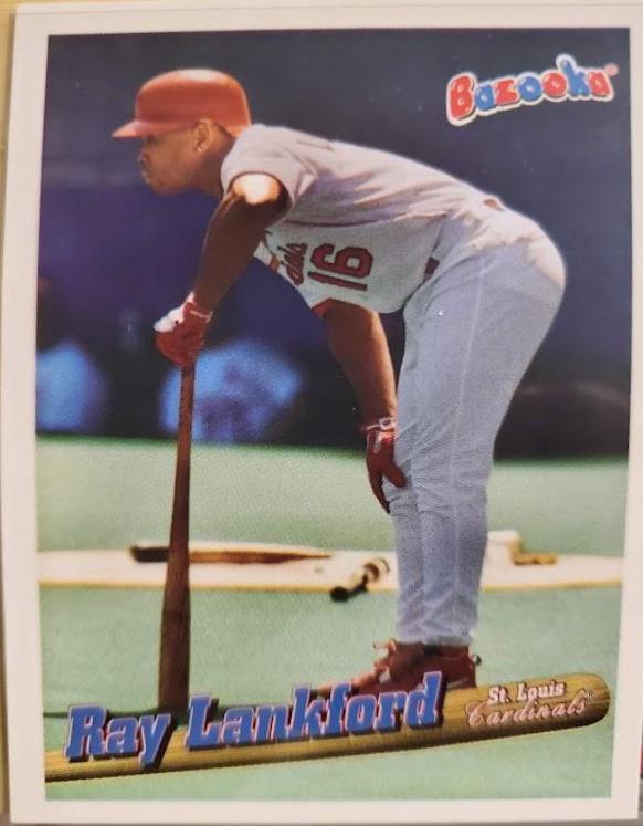 Ray Lankford #11 Baseball Cards 1996 Bazooka