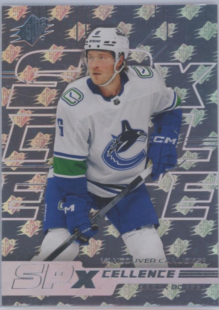 Brock Boeser #XC-BB Hockey Cards 2024 SPx SPxCellence