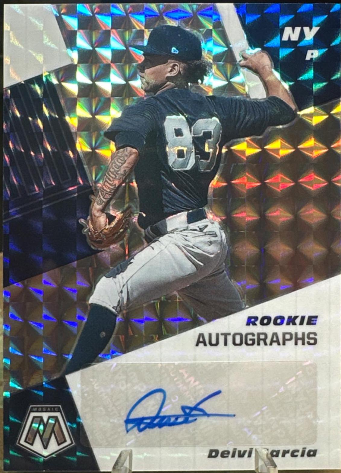 Deivi Garcia #RAM-DG Baseball Cards 2021 Panini Mosaic Rookie Autographs