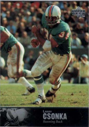 Larry Csonka #28 Football Cards 1997 Upper Deck Legends