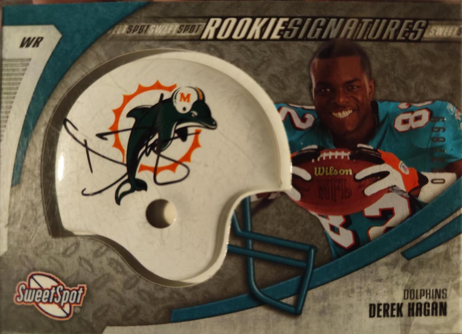 Derek Hagan #226 Football Cards 2006 Upper Deck Sweet Spot Signatures