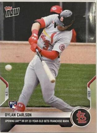 Dylan Carlson #6 Baseball Cards 2021 Topps Now