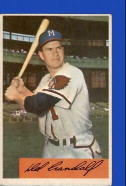 Del Crandall #32 Baseball Cards 1954 Bowman