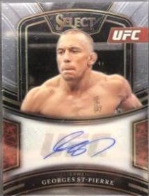 Georges St Pierre #SG-GSP Ufc Cards 2021 Panini Select UFC Signatures