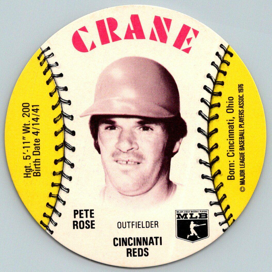 Pete Rose Baseball Cards 1976 Crane Potato Chips Discs