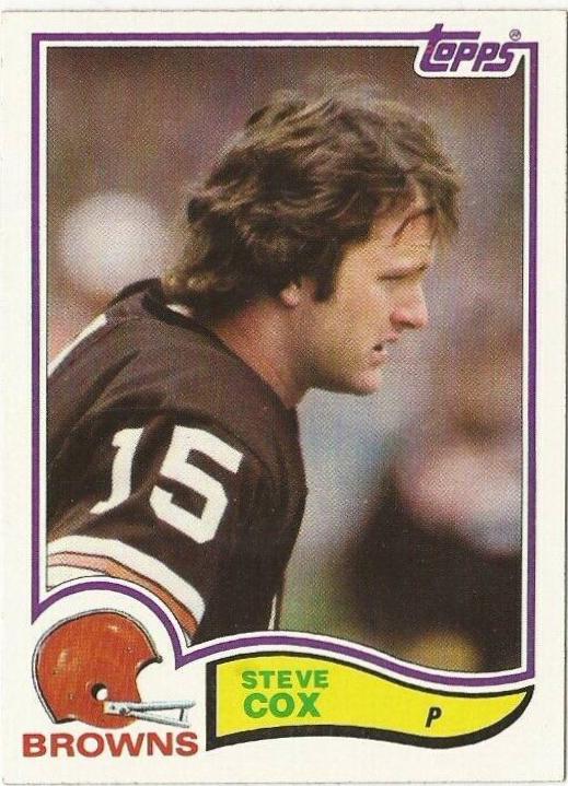 Steve Cox #59 Football Cards 1982 Topps