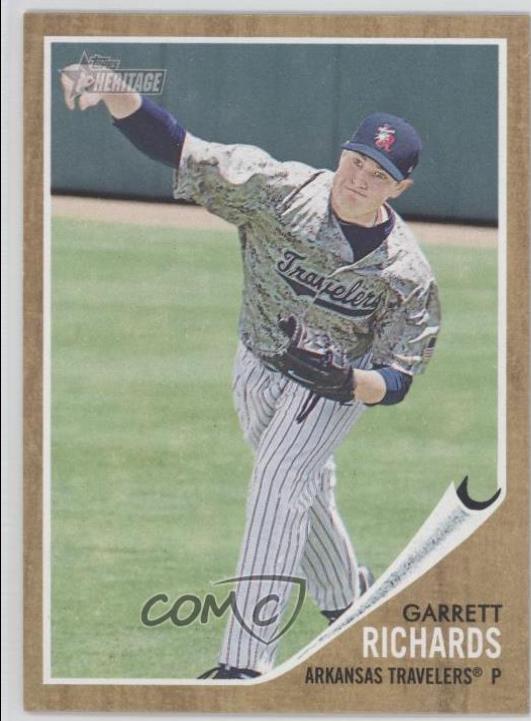 Garrett Richards #104 Baseball Cards 2011 Topps Heritage Minor League Edition
