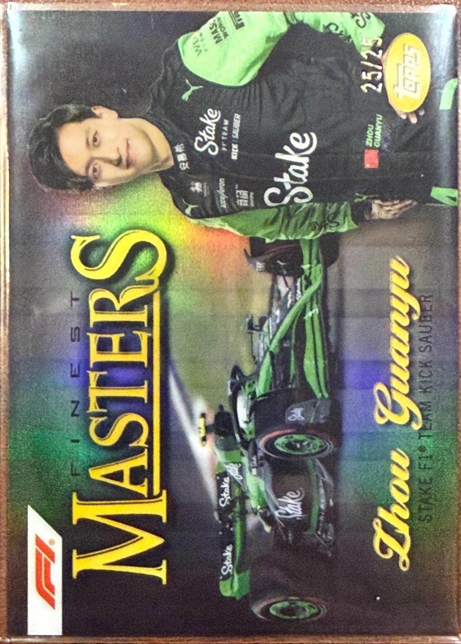 Zhou Guanyu #MST-7 Racing Cards 2024 Topps Finest Formula 1 Masters