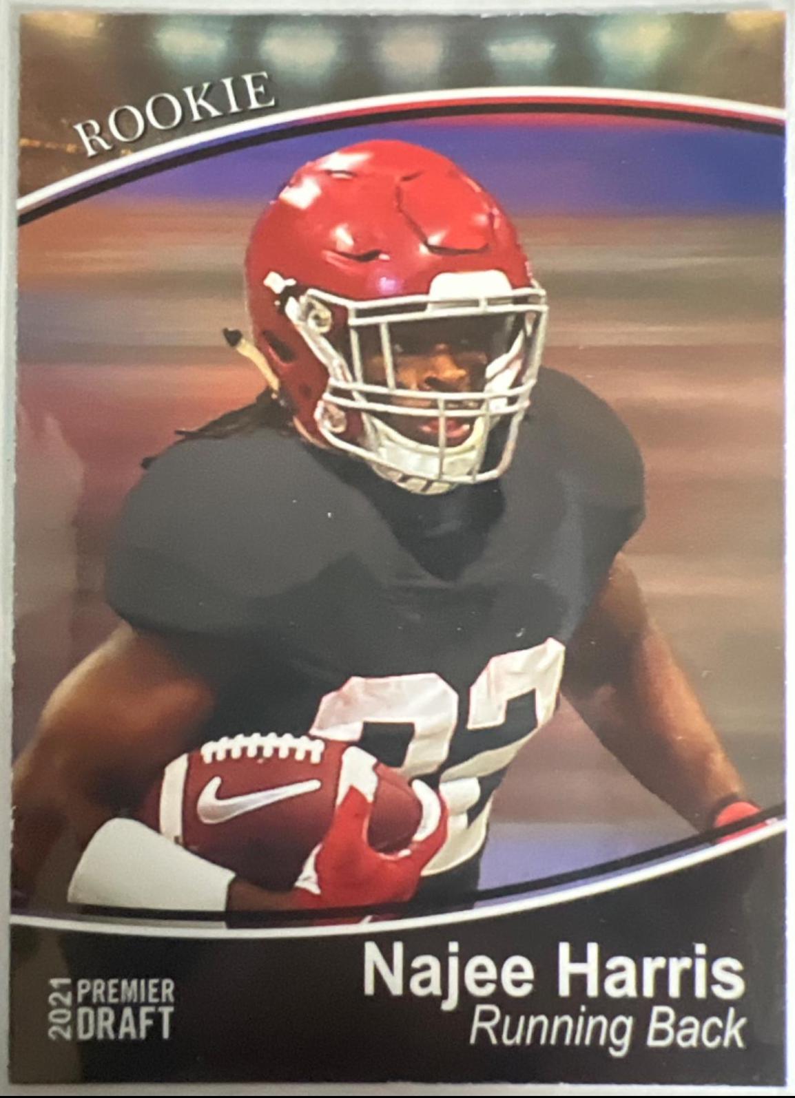 Najee Harris #76 Football Cards 2021 Sage Premier Draft