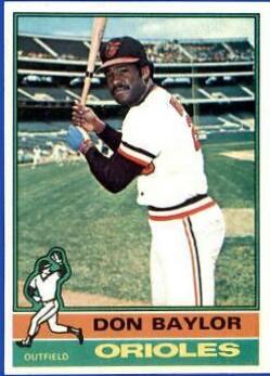 Don Baylor #125 Baseball Cards 1976 Topps