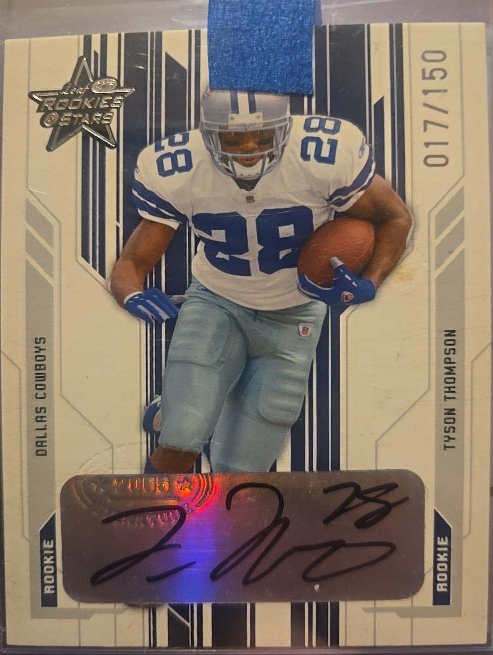 Tyson Thompson #248 2005 Leaf Rookies & Stars Football
