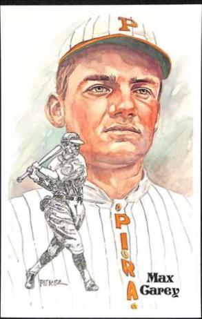 Max Carey #85 1980 Perez Steele HOF Postcard Baseball