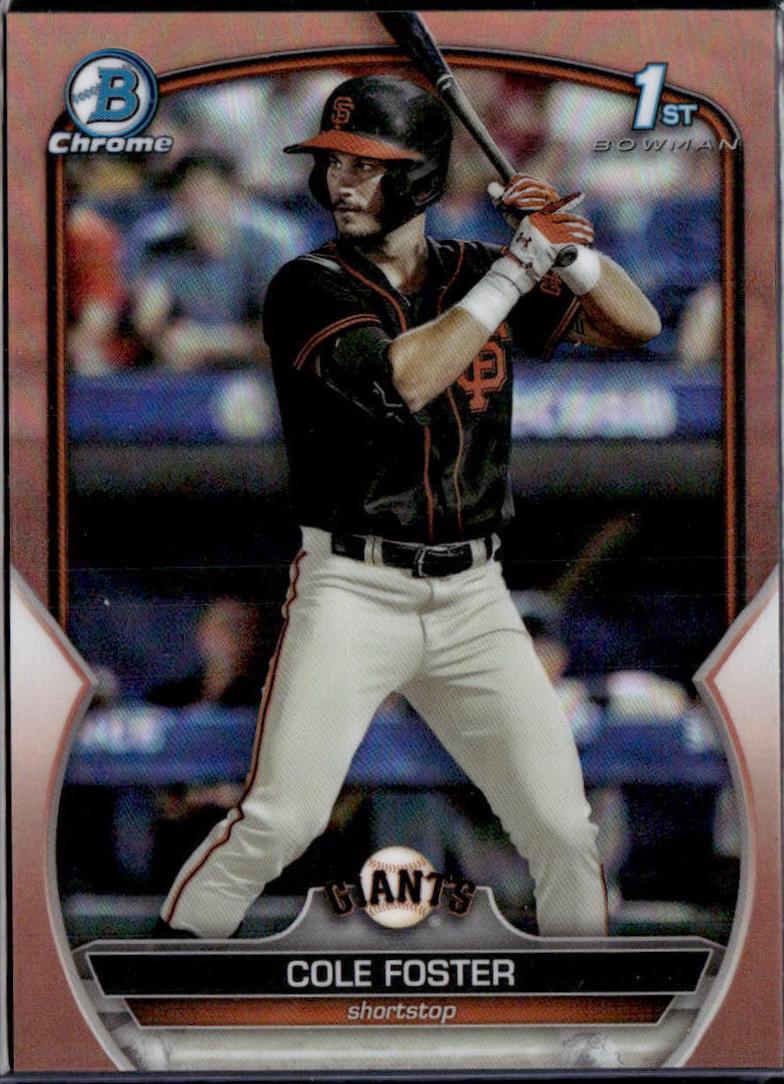 Cole Foster [Rose Gold] #BDC-128 Prices | 2023 Bowman Draft Chrome ...