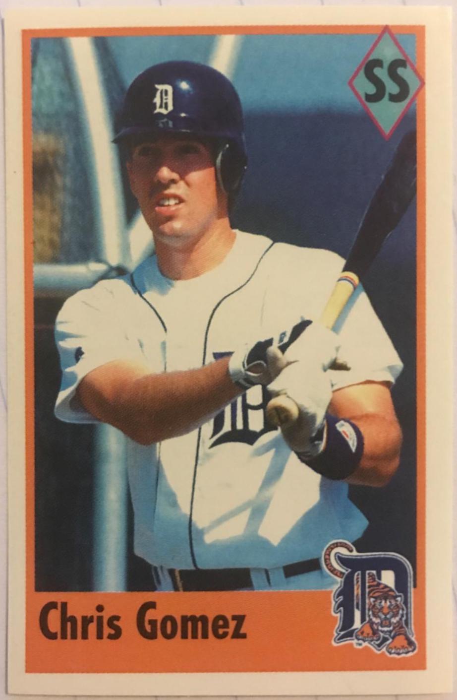 Chris Gomez #66 Baseball Cards 1995 Fleer Panini Stickers