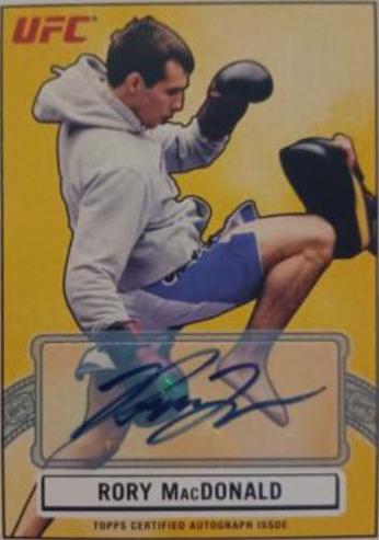 Rory MacDonald #AOS-RM Ufc Cards 2013 Topps UFC Bloodlines Octagon Side Autographs