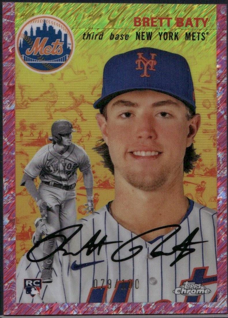 Brett Baty [Cream Fuchsia Lava Refractor] #2