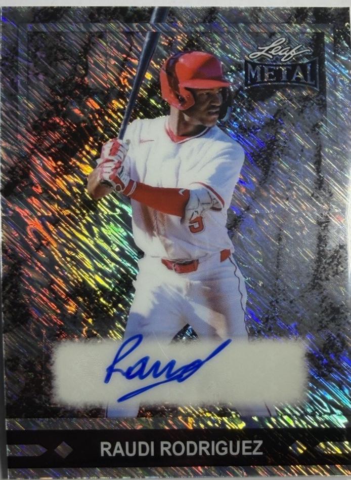 Raudi Rodriguez #91A-RR2 2026 Leaf Metal 1991 Gold Leaf Prospects Autograph Baseball