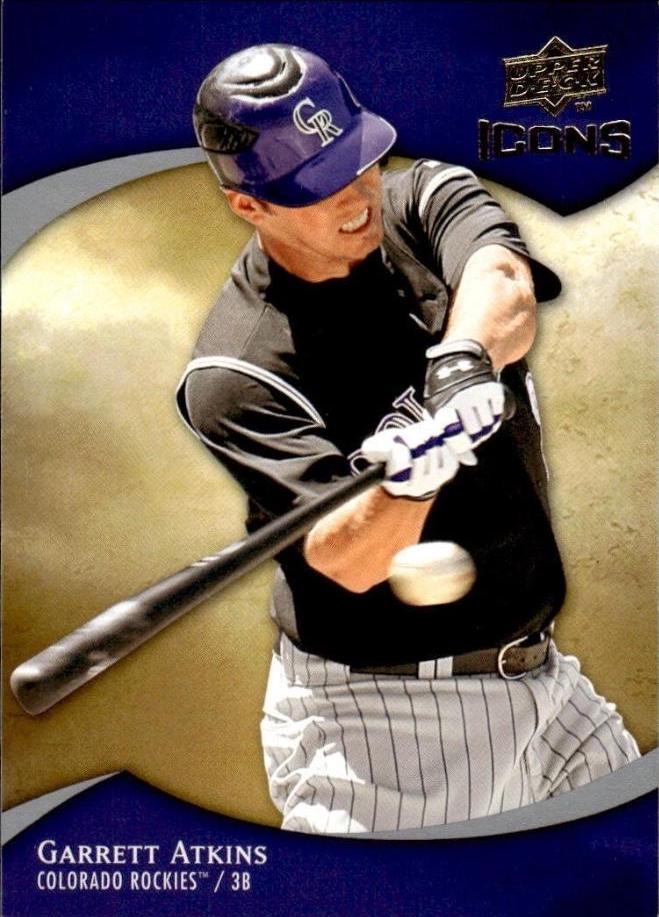 Garrett Atkins #41 Baseball Cards 2009 Upper Deck Icons