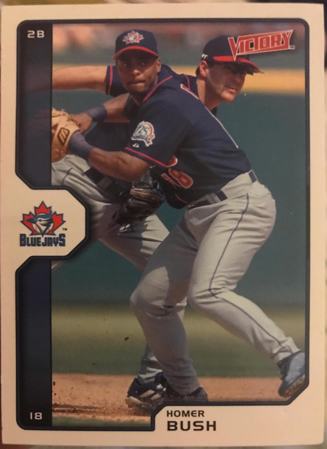 Homer Bush #37 Baseball Cards 2002 Upper Deck Victory