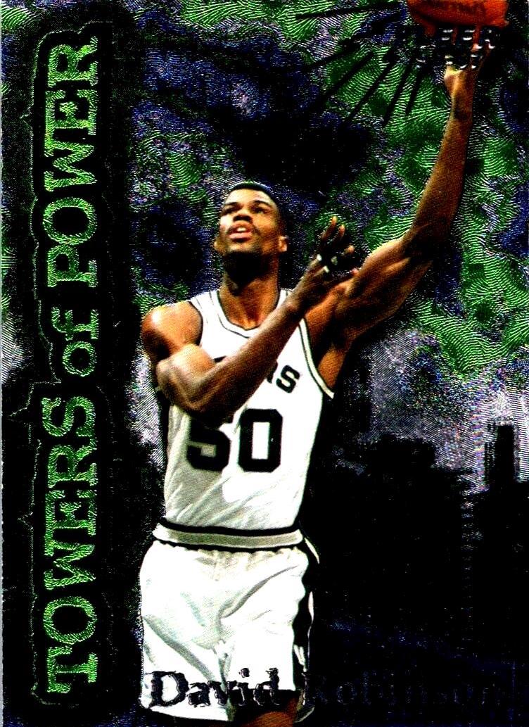 David Robinson #8 Basketball Cards 1996 Fleer Tower of Power