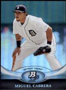 Miguel Cabrera #6 Baseball Cards 2011 Bowman Platinum