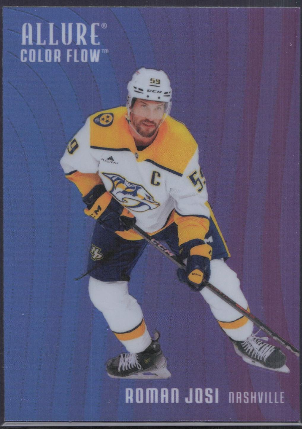 2025 Upper Deck Allure Color Flow Roman Josi [Blue Purple] #CF-2 card