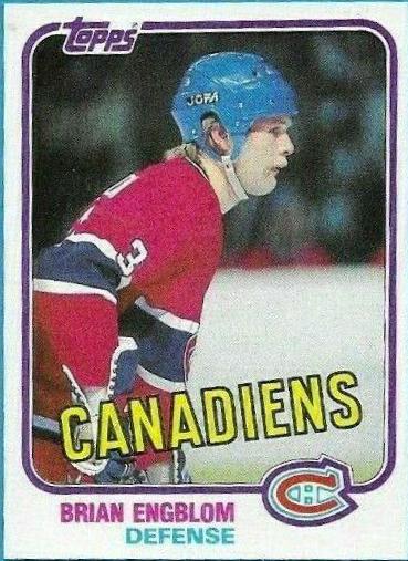 Brian Engblom #10 Hockey Cards 1981 Topps