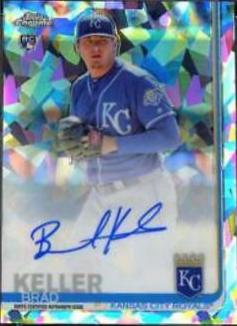 Brad Keller #BK Baseball Cards 2019 Topps Chrome Sapphire Rookie Autographs