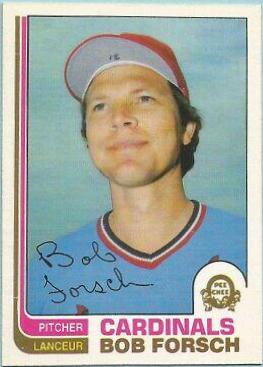 Bob Forsch #34 Baseball Cards 1982 O Pee Chee