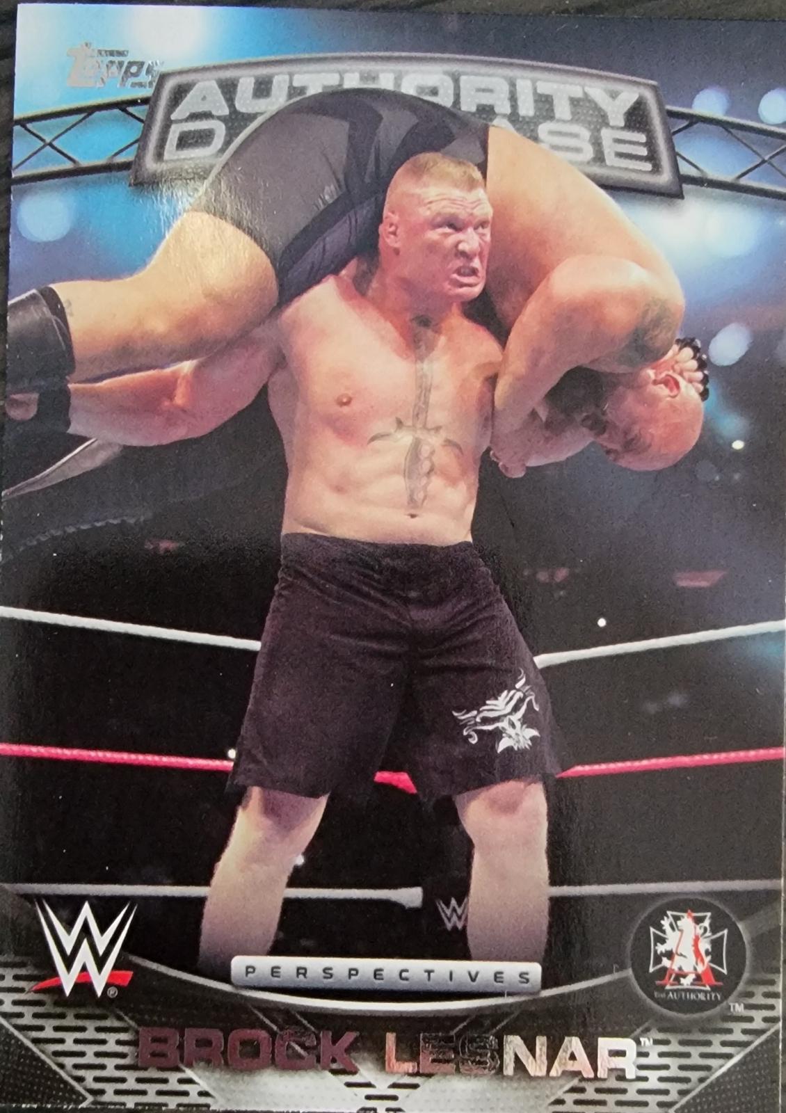Brock Lesnar #15A Wrestling Cards 2016 Topps WWE Authority Database