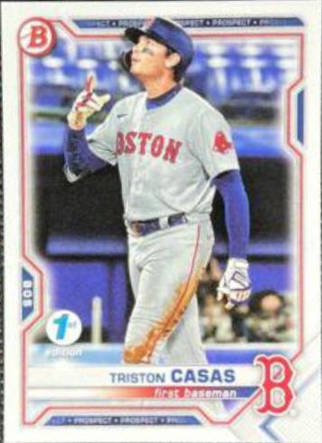 Triston Casas #BD-173 2021 Bowman Draft 1st Edition Baseball