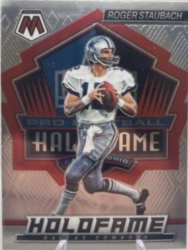 Roger Staubach #HF-14 Football Cards 2022 Panini Mosaic HoloFame