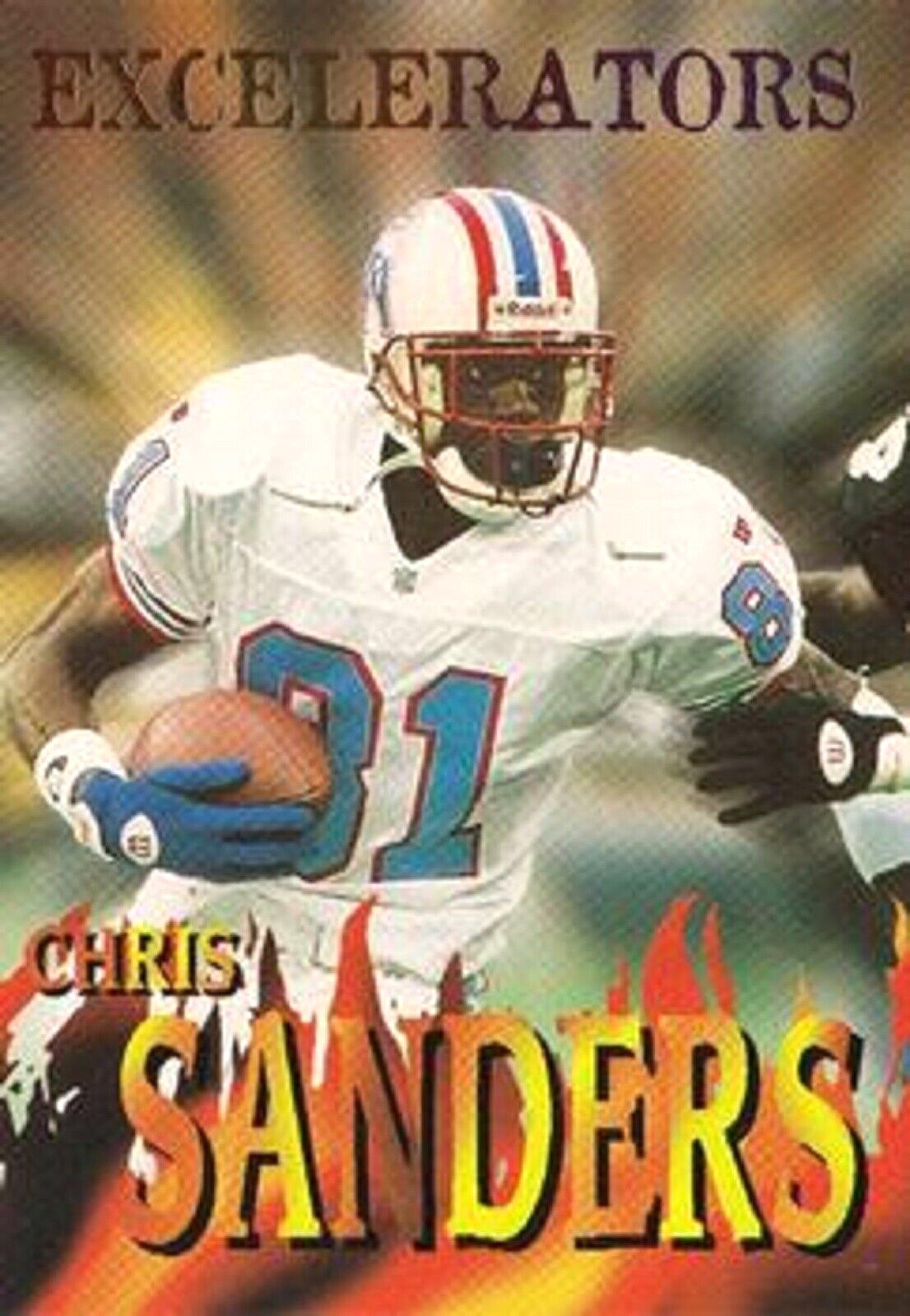 Chris Sanders #10 Football Cards 1996 Skybox Impact Excelerators
