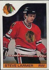 Steve Larmer #132 Hockey Cards 1985 Topps
