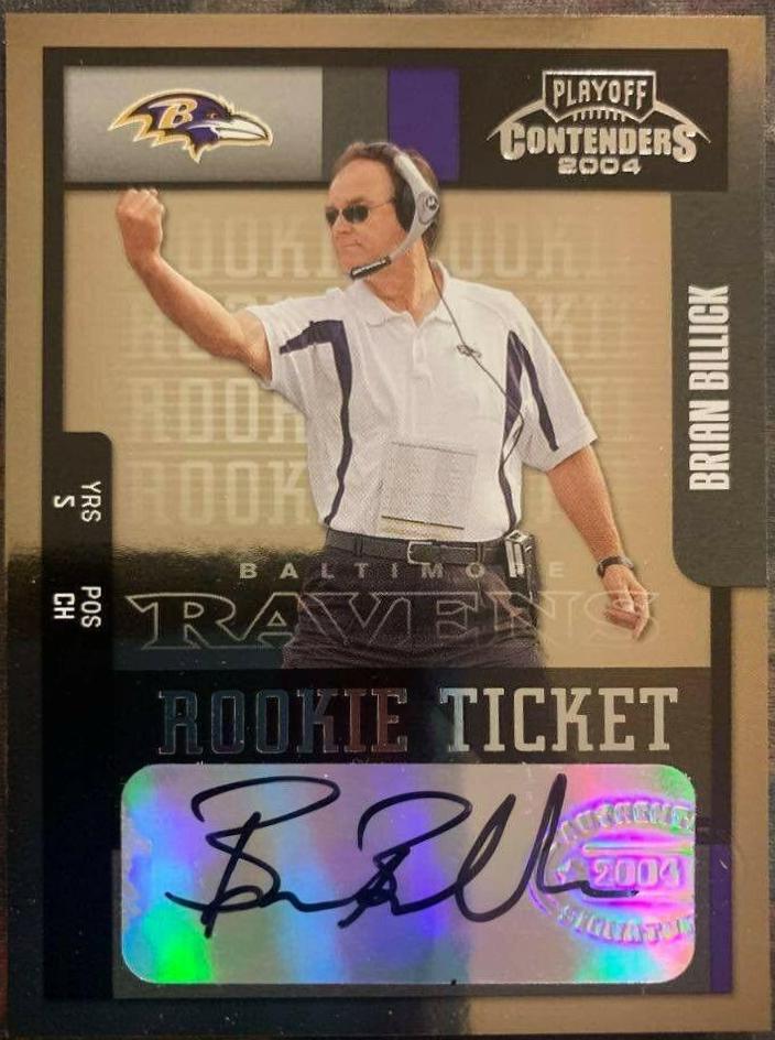 Brian Billick #197 2004 Playoff Contenders Football