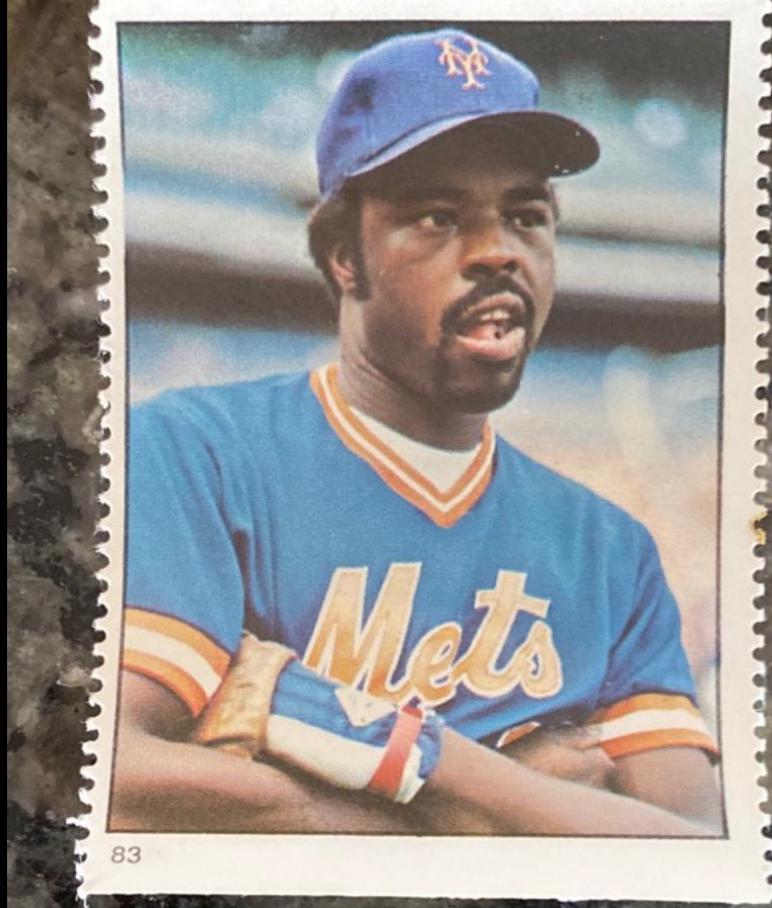 Ellis Valentine #83 Baseball Cards 1982 Fleer Stamps