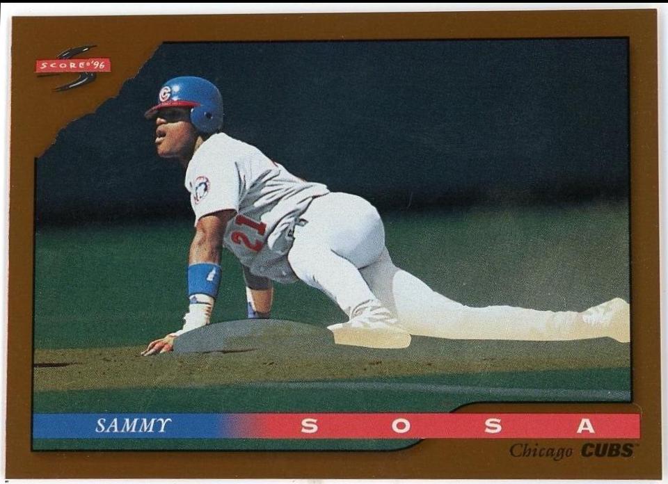 Sammy Sosa #61 1996 Score Dugout Collection Baseball