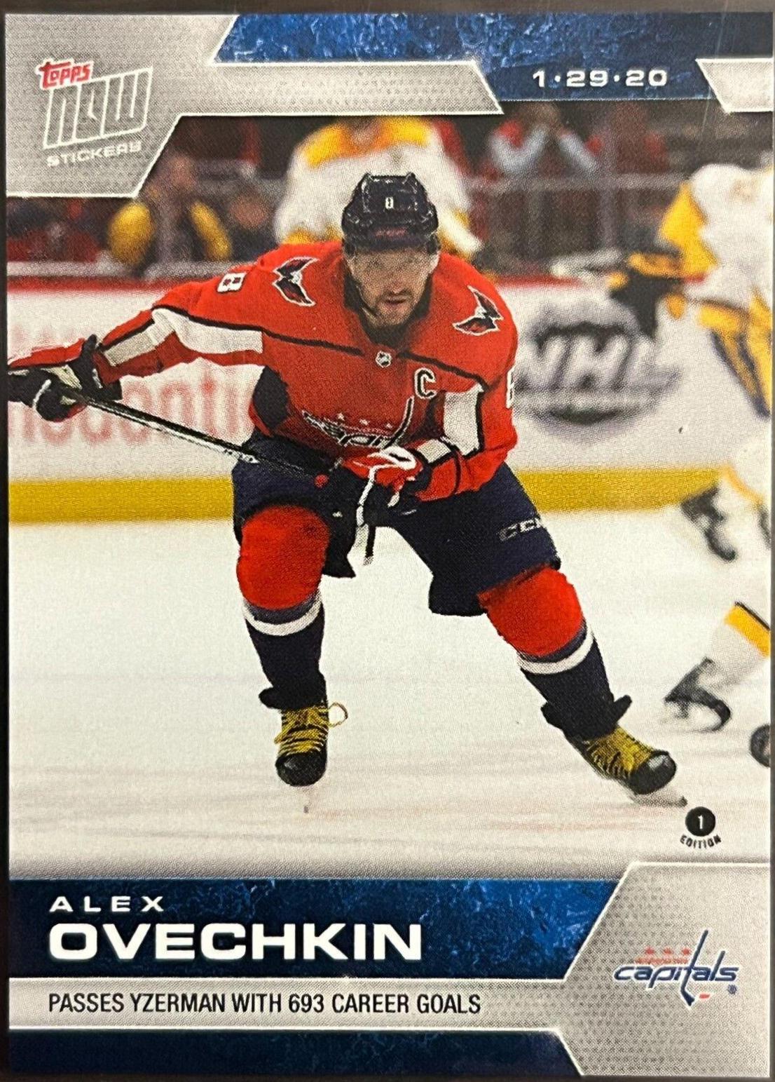 Alex Ovechkin #157 2019 Topps Now NHL Stickers