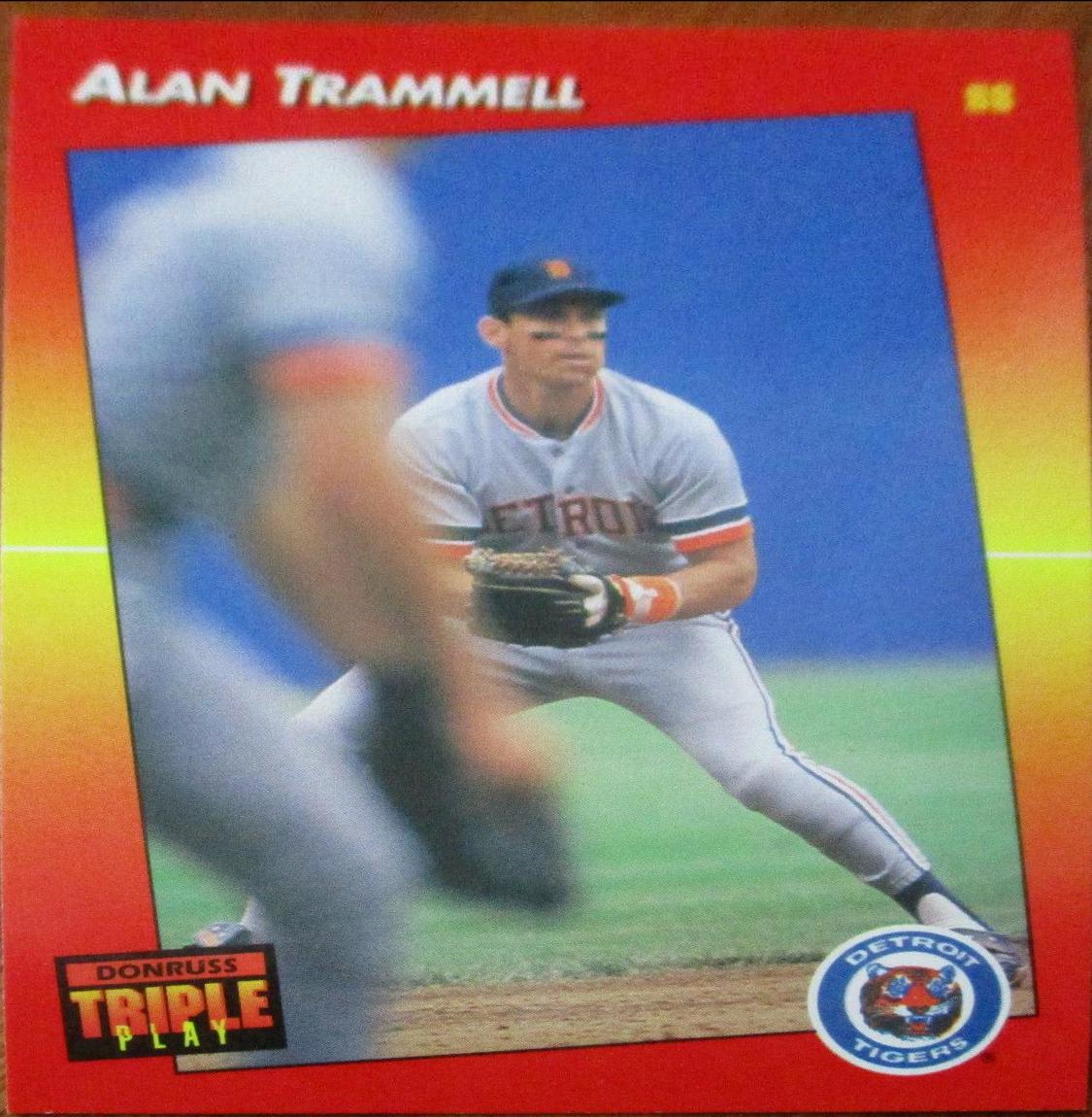 Alan Trammell #176 Baseball Cards 1992 Panini Donruss Triple Play